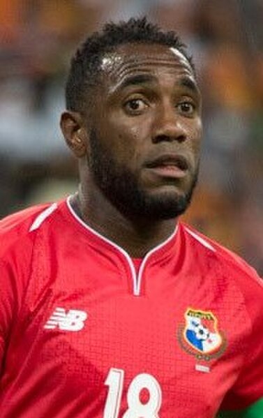Tejada with Panama at the 2018 FIFA World Cup