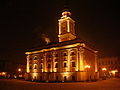 Polski: Ratusz nocą English: Town hall at night