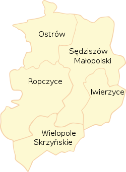 POL powiat ropczycko-sędziszowski map.svg