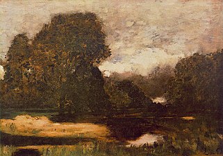 Paál László: A békák mocsara: fontainbleau-i erdő (1875)