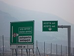 AS Aosta Ost in Fahrtrichtung Turin