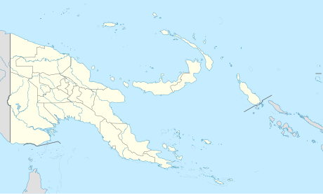 Mapa konturowa Papui-Nowej Gwinei