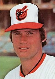 CCBL Hall of Famer Paul Mitchell set a league record with 126 strikeouts for Falmouth in 1969. Paul Mitchell Orioles.jpg