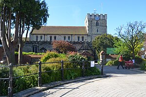 St Peter's from the north Petersf church2.JPG