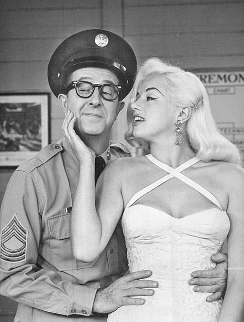 Dors with Phil Silvers, 1958