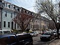 Aspen Street, Fairmount, Philadelphia, PA 19130, looking east, 2500 block, Centennial houses