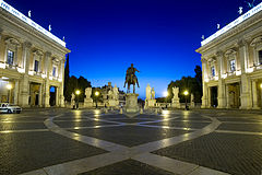 Piazza del Campidoglio or Campidoglio square, Rome, Italy