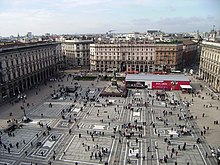 Piazza del Duomo, tipica meta dei turisti in visita a Milano