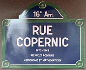 Plaque Rue Copernic - Paris XVI (FR75) - 2021-08-17 - 1.jpg
