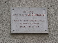 Plaque maison des Goncourt, Bar-sur-Seine.JPG