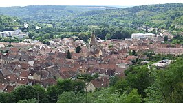 Gezicht op Plombières-lès-Dijon