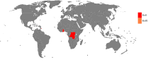 Land hvor navnene Kofi eller Koffi er mye brukt.