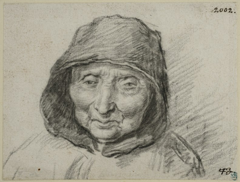 File:Porträtt av en äldre kvinna, en face (anonymous) - Nationalmuseum - 216740.tif