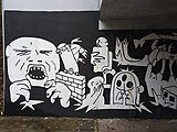 Praha - Modřany, podchod Platónova/Československého exilu, mural