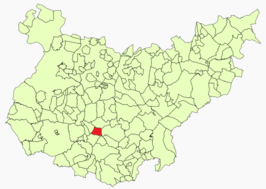 Kaart van Puebla de Sancho Pérez