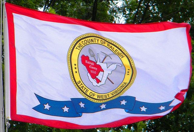 The Flag Of Raleigh County in Beckley