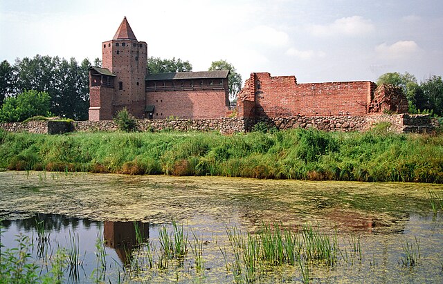 Preserved ruins of the Rawa Mazowiecka Castle, 2012