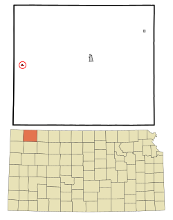 Rawlins County ve Kansas içindeki konum