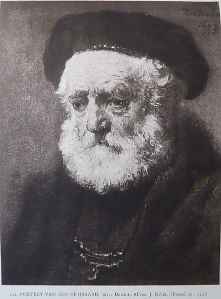 File:Rembrandt or follower - Portrait of a man with a beard in beret.jpg