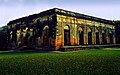 ruins of the Residency at Lucknow show the gunfire it took during the rebellion