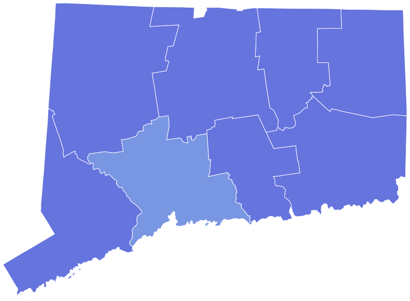 File:Results for the 2018 Democratic Lieutenant Governor Primary Election in Connecticut by county.svg