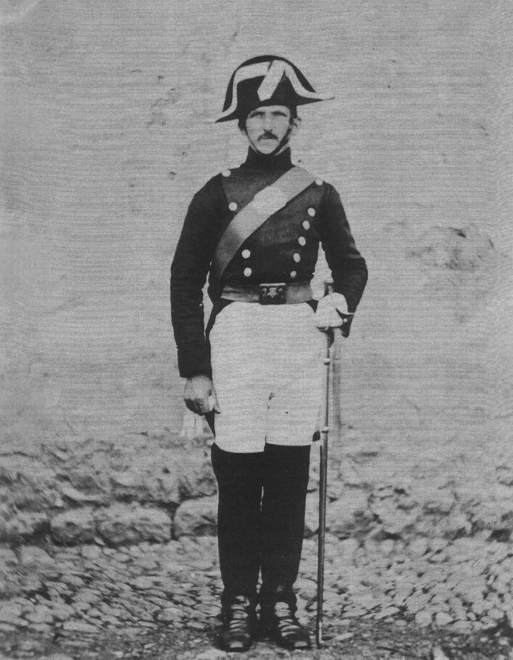 Retrato de un guardia civil en Reinosa entre 1855 y 1857 - William Atkinson