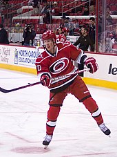 Nash with the Carolina Hurricanes in March 2013