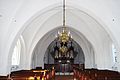Skibet og orgelet i i Rinkenæs Korskirke