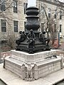 Robbins Memorial Flagstaff in Arlington Massachusetts by Cyrus Dallin- Base with Sculptures.jpg