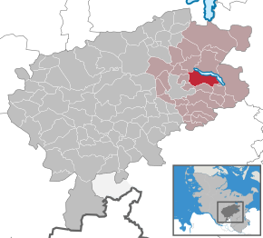 Poziția Rohlstorf pe harta districtului Segeberg