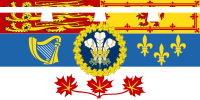 Royal Standard of the Prince of Wales (in Canada).svg