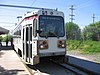 A route 102 car at Sharon Hill station in 2001