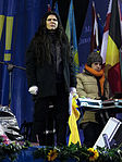 Ruslana på scenen på Majdan Nezalezjnosti