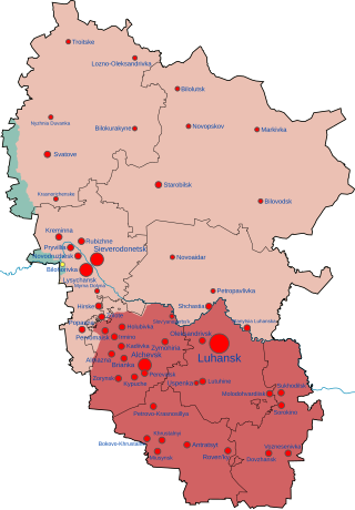 <span class="mw-page-title-main">Russian occupation of Luhansk Oblast</span> Military occupation by Russia