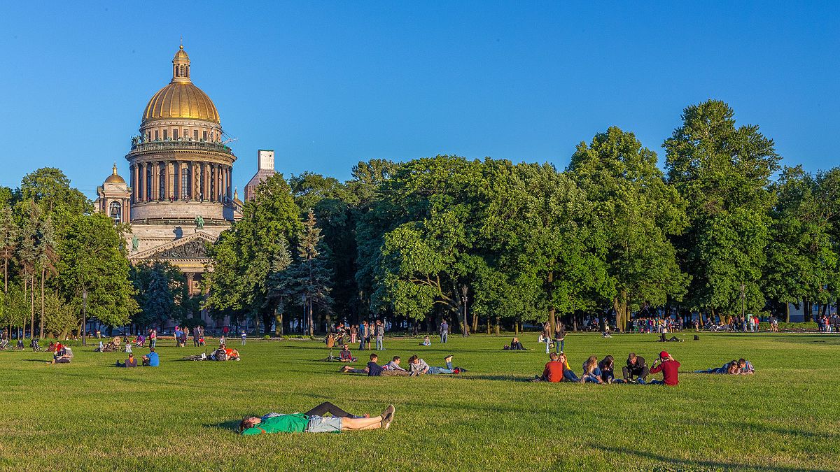 Исакий с Александровского парка