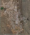 Deutsch: Satellitenbild von Windhoek English: satellite picture of Windhoek