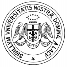 Third Seal of the University of Notre Dame (1901-1930) Second Seal of the University of Notre Dame.png