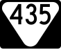 State Route 435 маркер