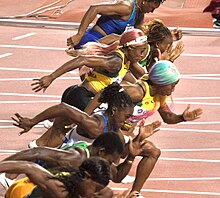 Shelly-Ann Fraser-Pryce in the 2019 100m final.jpg