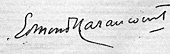 signature d'Edmond Haraucourt