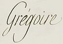 Henri Grégoire – podpis