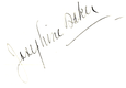 Handtekening van Joséphine Baker - Nationaal Archief (Frankrijk).png