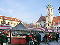 Christmas fair takes place each year on the square from the end of November until the end of December