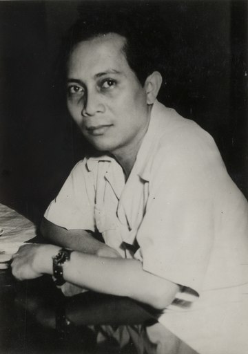 Prime Minister Sutan Sjahrir (pictured in c. 1946), in whose cabinet Sjarifuddin served as Minister of Finance