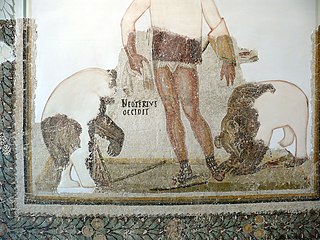 mosaïque de la fin du spectacle de l'amphithéâtre