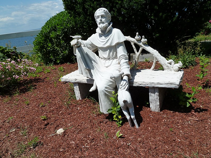 File:St Francis of Assisi at Rest, Old Silver Beach, North Falmouth, Barnstable County, Massachusetts.jpg