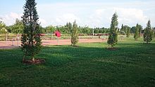 Der Stadtpark von Lugau mit Sportanlagen