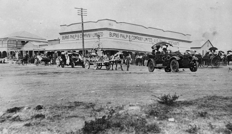 File:StateLibQld 1 88136 Procession at the corner of Herbert and Williams Street, Bowen, ca. 1922.jpg