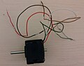 First stepper motor .. ASTROSYN Minebea Tandon .. 17PS-C007-04 966000-001 .. 5 wire brown/red pair, white/green pair and black ground .. stopped working .. heated up ..