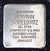 Stolperstein Grolmanstr 29 (Charl) Hermann Sandelowitz.JPG